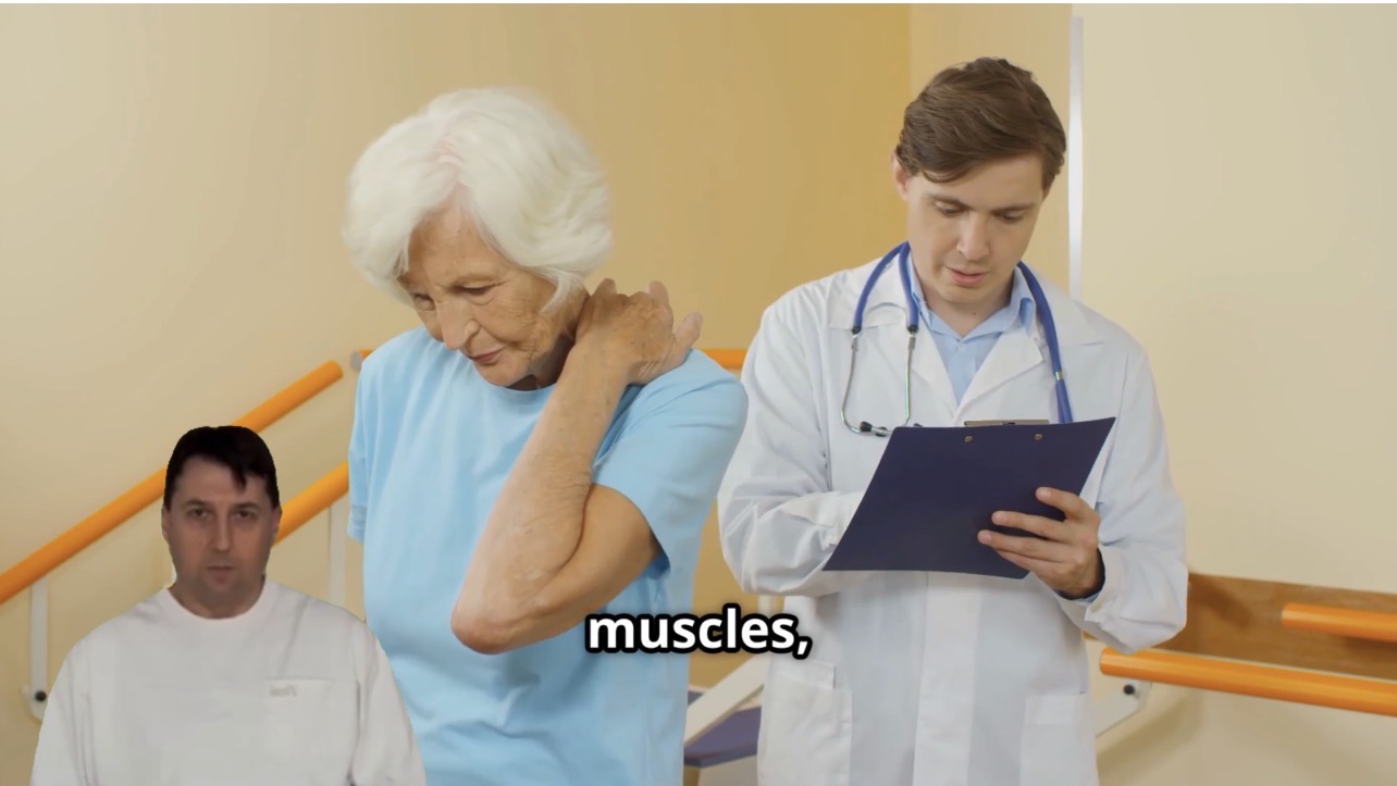 Image éducative consacrée aux douleurs musculaires et à leur évaluation clinique intégrative